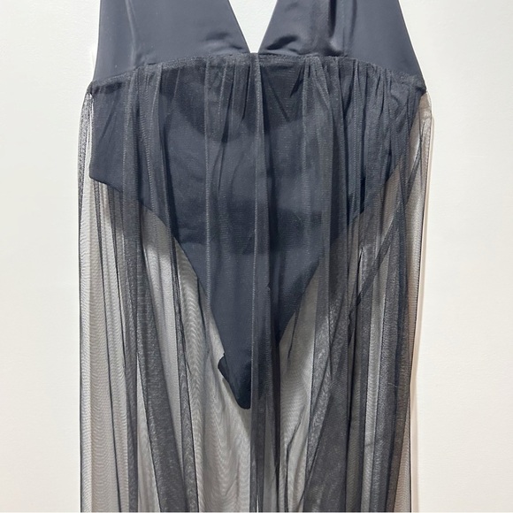 Daijanala Bodysuit Dress Sheer Maxi Dress Black Size Small Rare Custom Cheeky - Picture 12 of 16